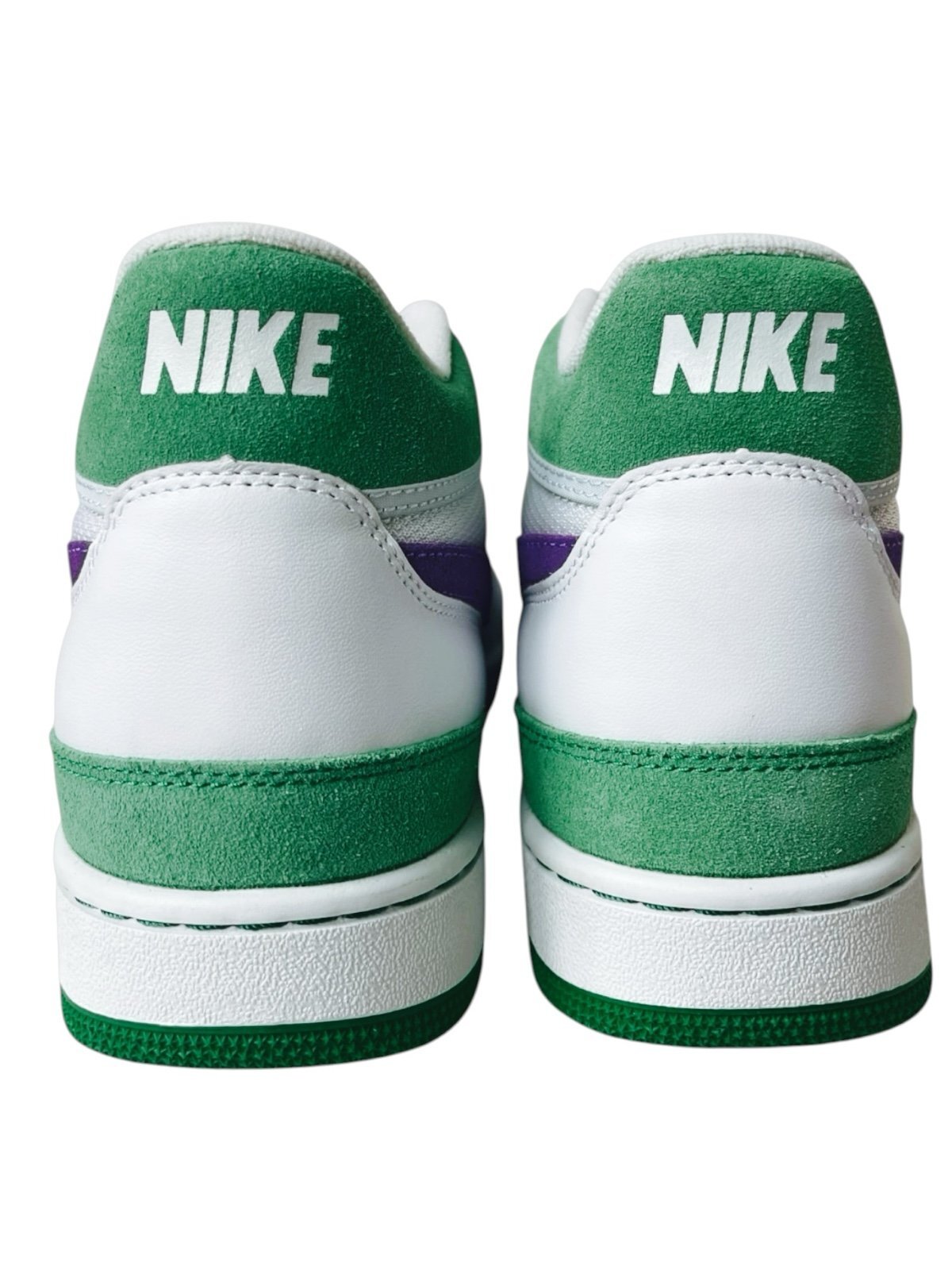 Nike Attack QS SP Retro High Basketball Tennis Shoes White Green Purple Size 12