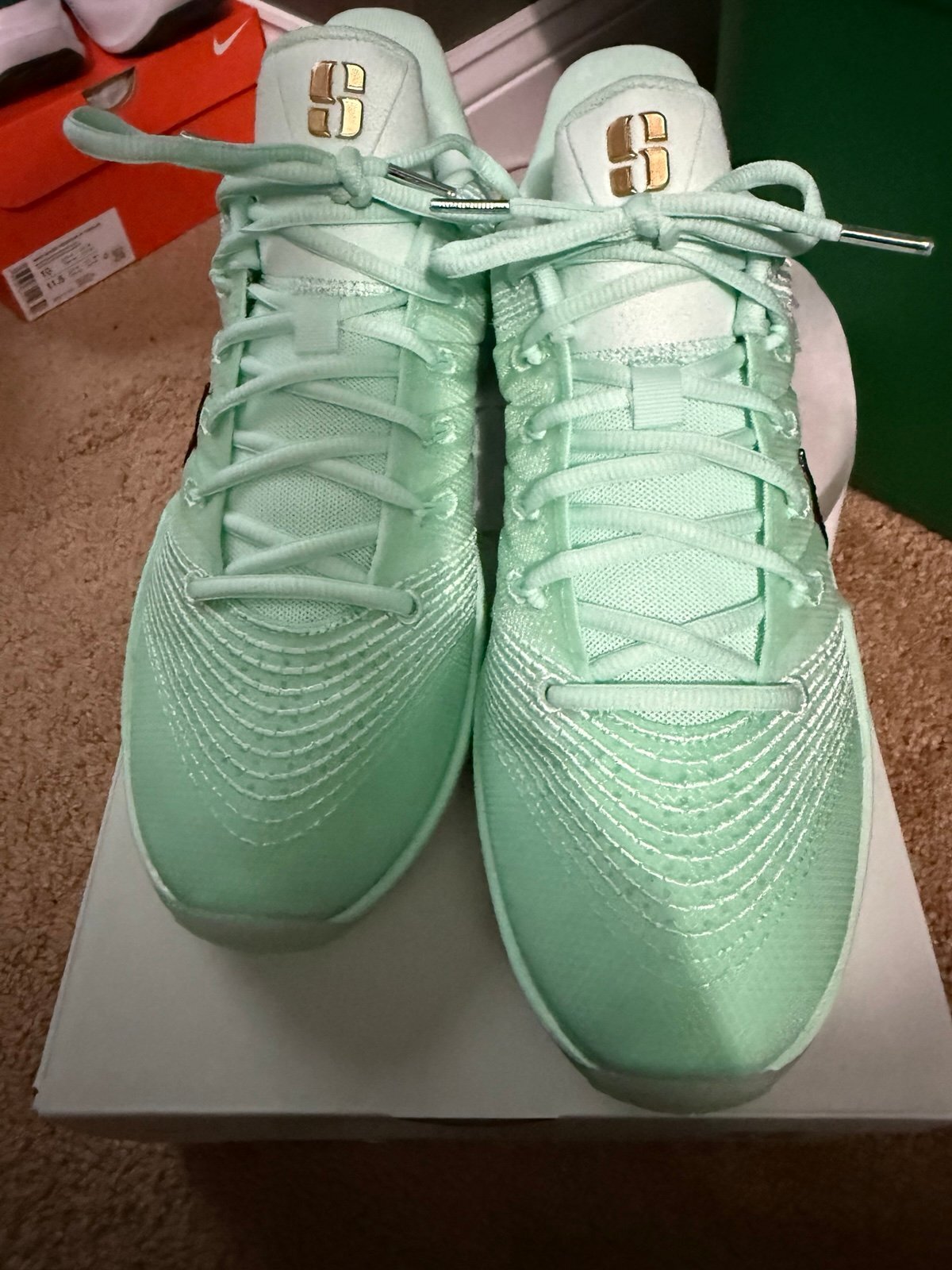 Nike Sabrina 3 Statue of Liberty Mint Foam basketball shoes, men's size 10.5