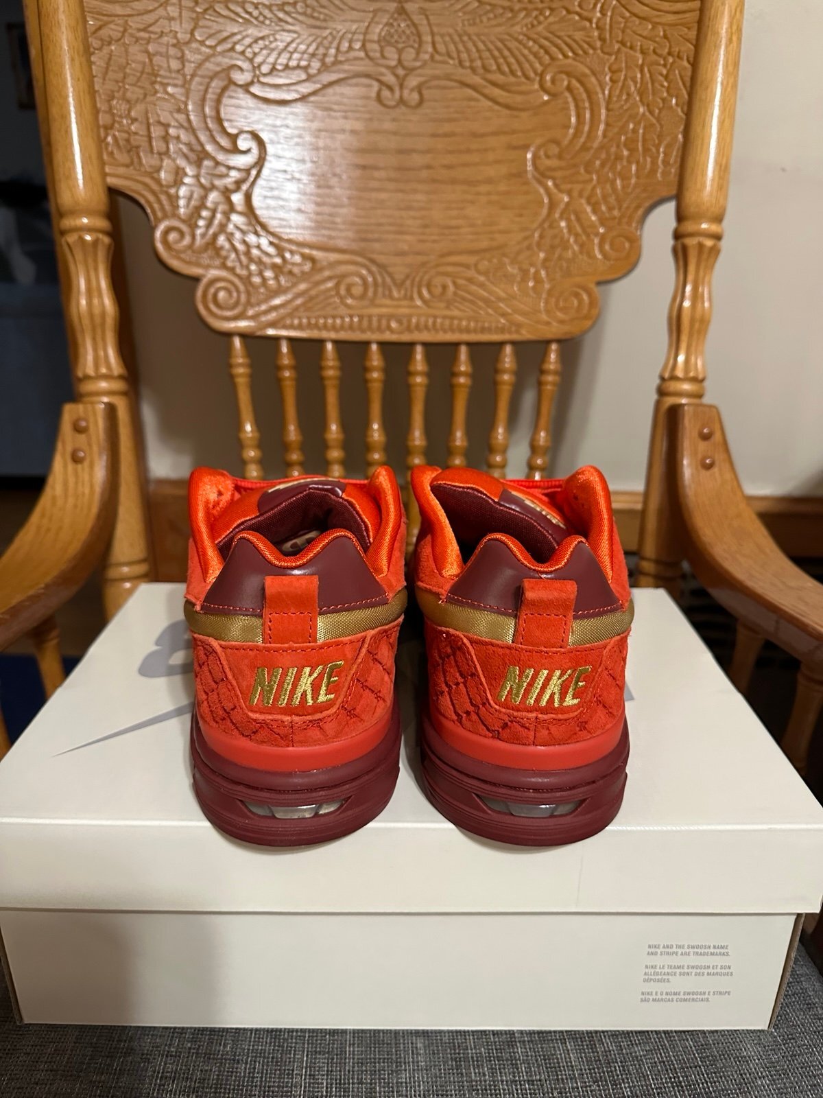 Nike SB Paul Rodriguez Zoom Air Lows 10.5 Habanero Red/Club Gold