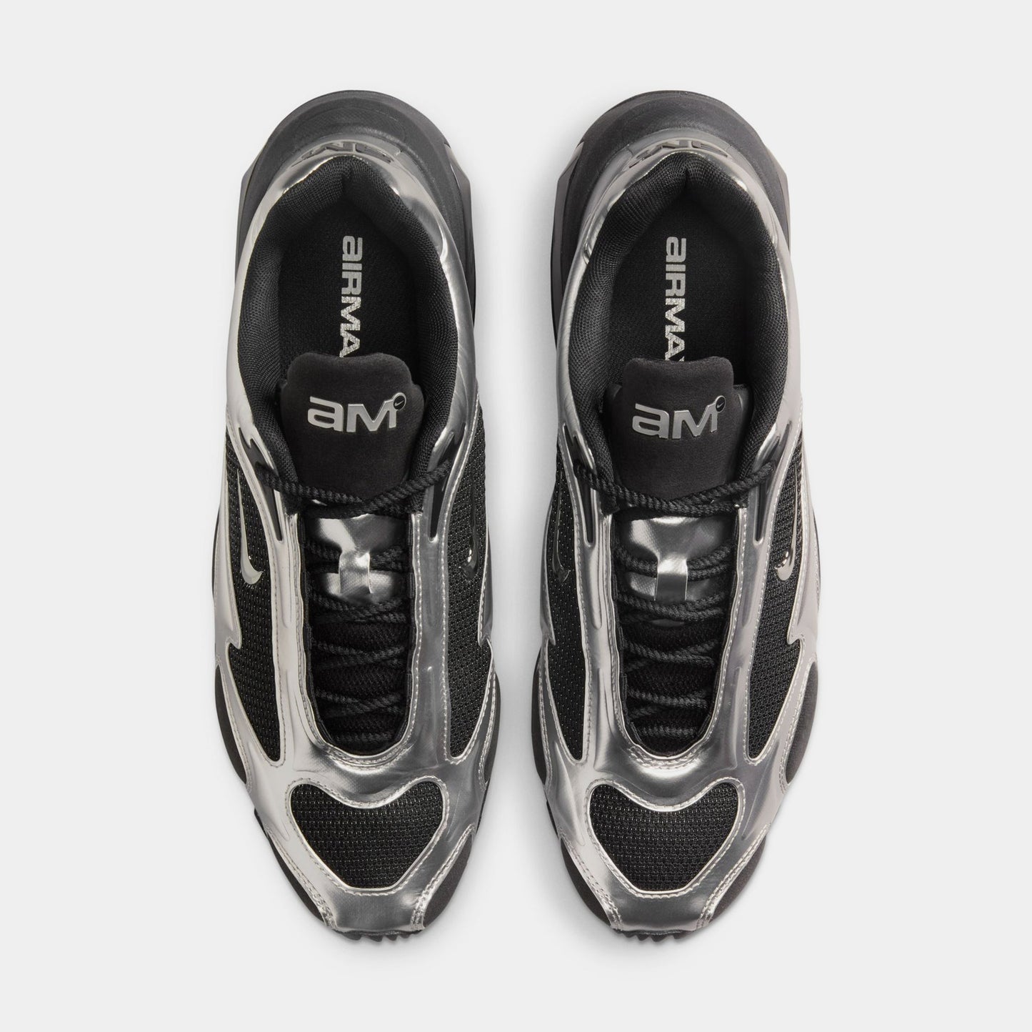Nike Air Max Muse FV1920-001 Black Metallic Silver top view
